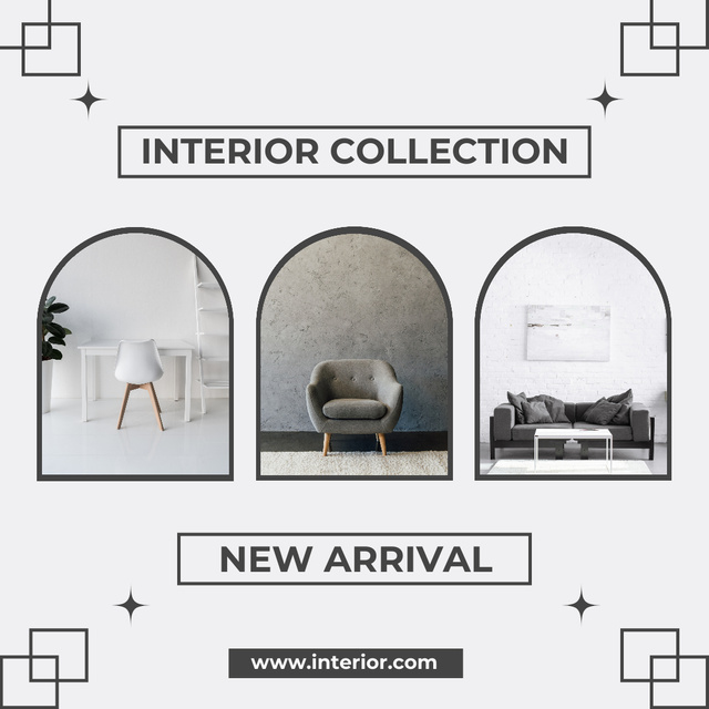 Awesome Home Furniture Collection Offer Instagram Πρότυπο σχεδίασης