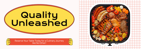 Plantilla de diseño de Oferta de Restaurante Fast Casual con Comida Sabrosa en Lunchbox Tumblr 