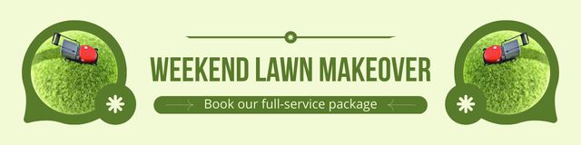 Ultimate Lawn Weekend Revamp Package Twitter – шаблон для дизайна