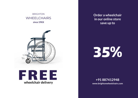 Platilla de diseño Wheelchairs Store Ad Flyer 5x7in Horizontal