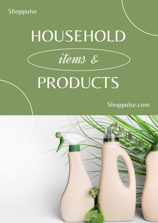 Household Products Offer Poster A3 Design Template