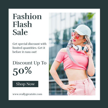 Ontwerpsjabloon van Instagram van Fashion Sale for Women