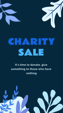 Charity Sale Announcement Instagram Story Design Template