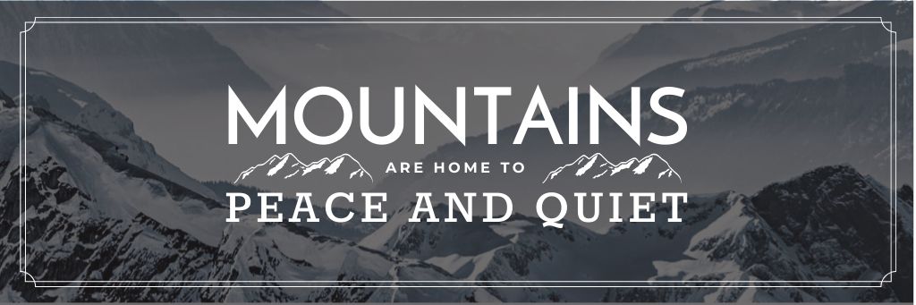 Mountain hiking travel Email header Modelo de Design