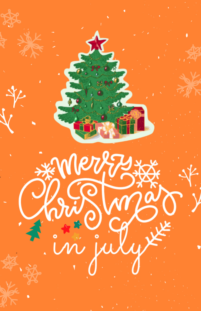 Plantilla de diseño de Celebrating Enchanting Christmas in July Flyer 5.5x8.5in 