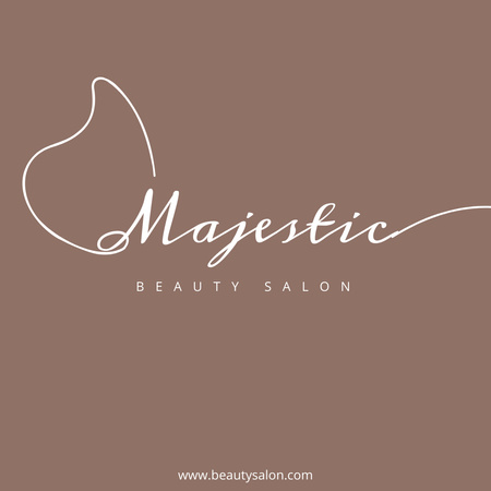 szépségszalon hirdetés Logo tervezősablon