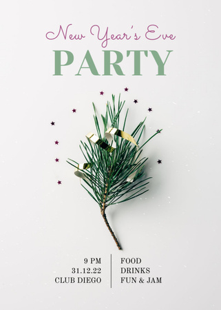 New Year Party Announcement Invitation – шаблон для дизайну