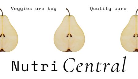 Offer of Services of Center for Nutrition Business Card USデザインテンプレート