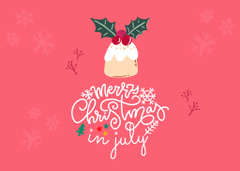Cheerful Christmas in July Festivities With Cupcake