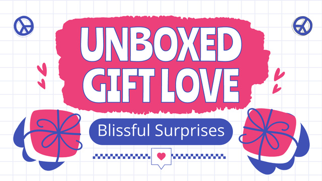Plantilla de diseño de Unboxing Presents Due Valentine's In Vlog Episode Youtube Thumbnail 