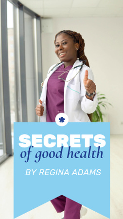 Secrets of Good Healthy with Friendly Doctor TikTok Video Design Template