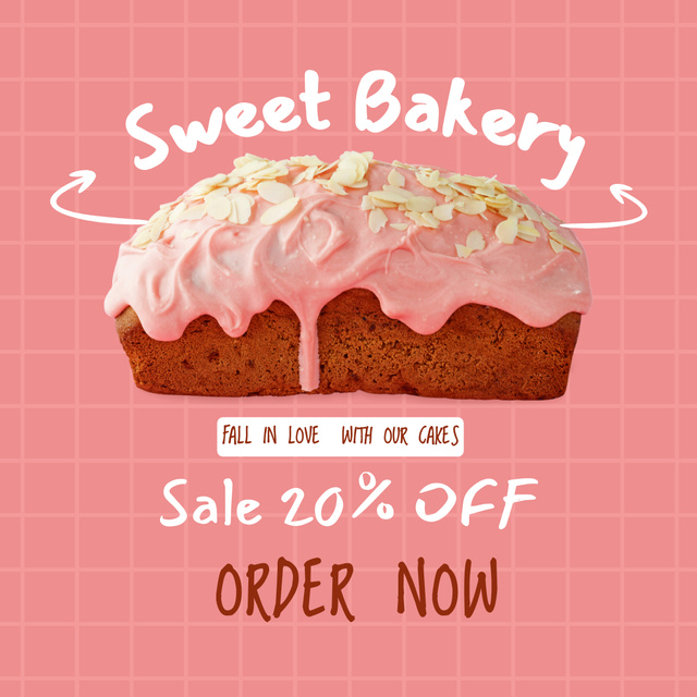 Bakery Discount Offer Instagram tervezősablon