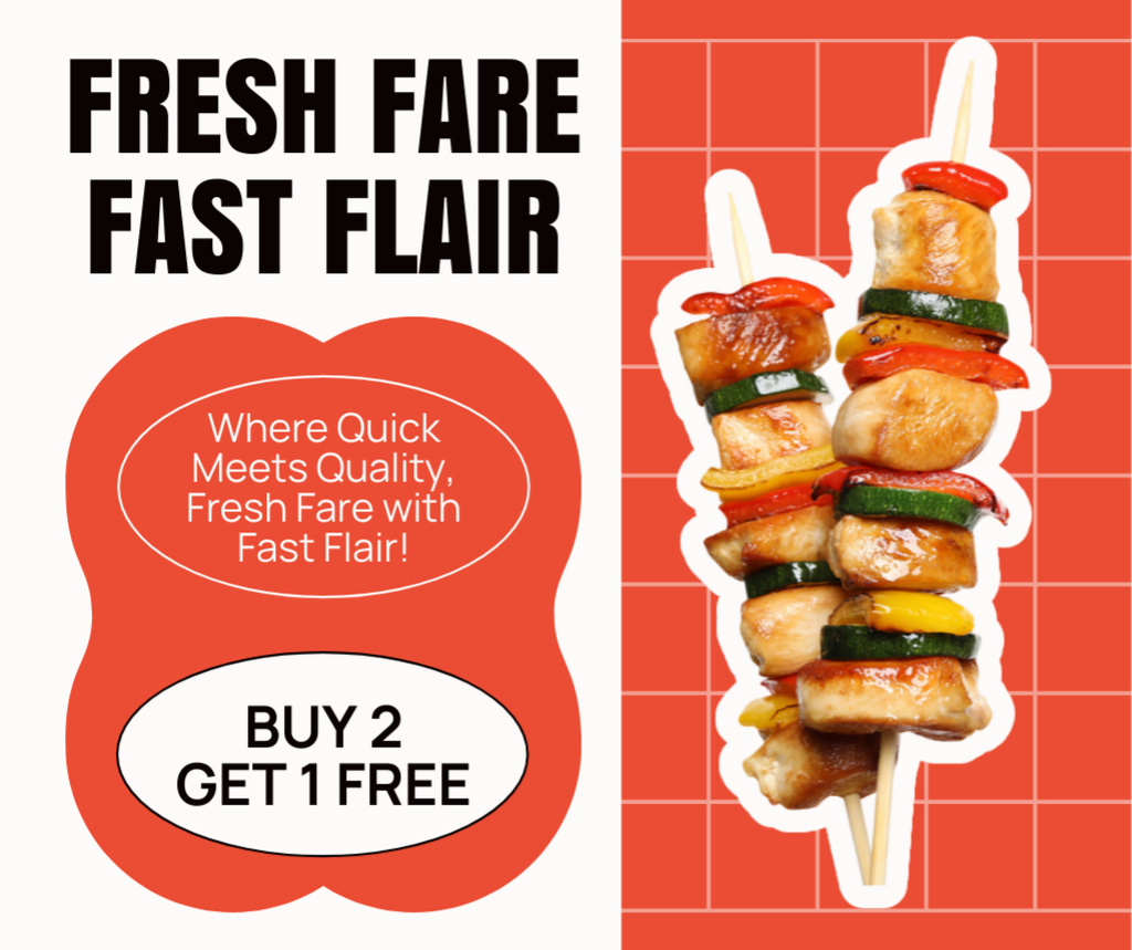 Fast Casual Food Special Offer Facebook Tasarım Şablonu