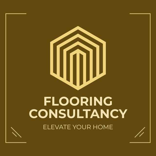 Flooring Consultancy Company Service Offer With Slogan Animated Logo tervezősablon
