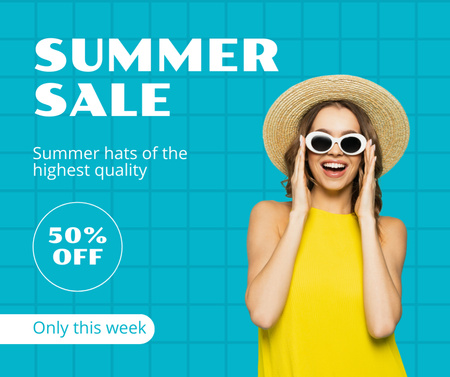Ontwerpsjabloon van Facebook van Summer Sale of Women's Wear