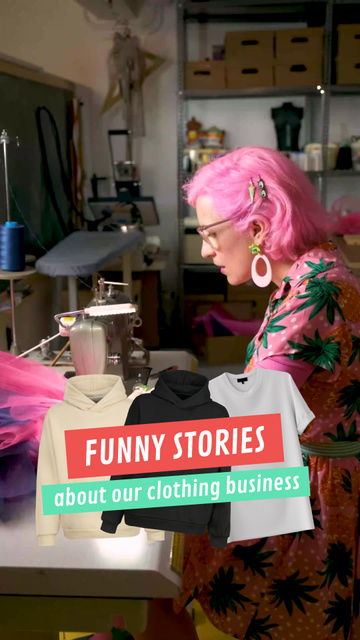 Designvorlage Small Business Promotion With Funny Stories für TikTok Video