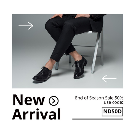 Plantilla de diseño de Nueva llegada de calzado elegante Instagram 