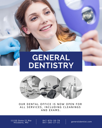Dental Services Offer Poster 16x20in Design Template