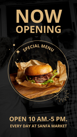 Platilla de diseño Street Food Spot Opening Announcement Instagram Story