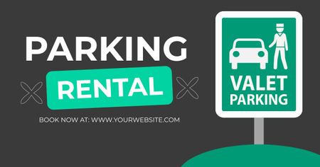 Designvorlage Parkservice und Parkplatzvermietung für Facebook AD