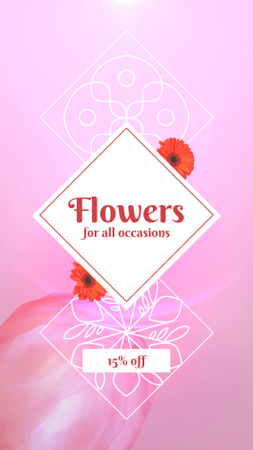 Platilla de diseño Flowers Sale Offer For Every Occasion TikTok Video