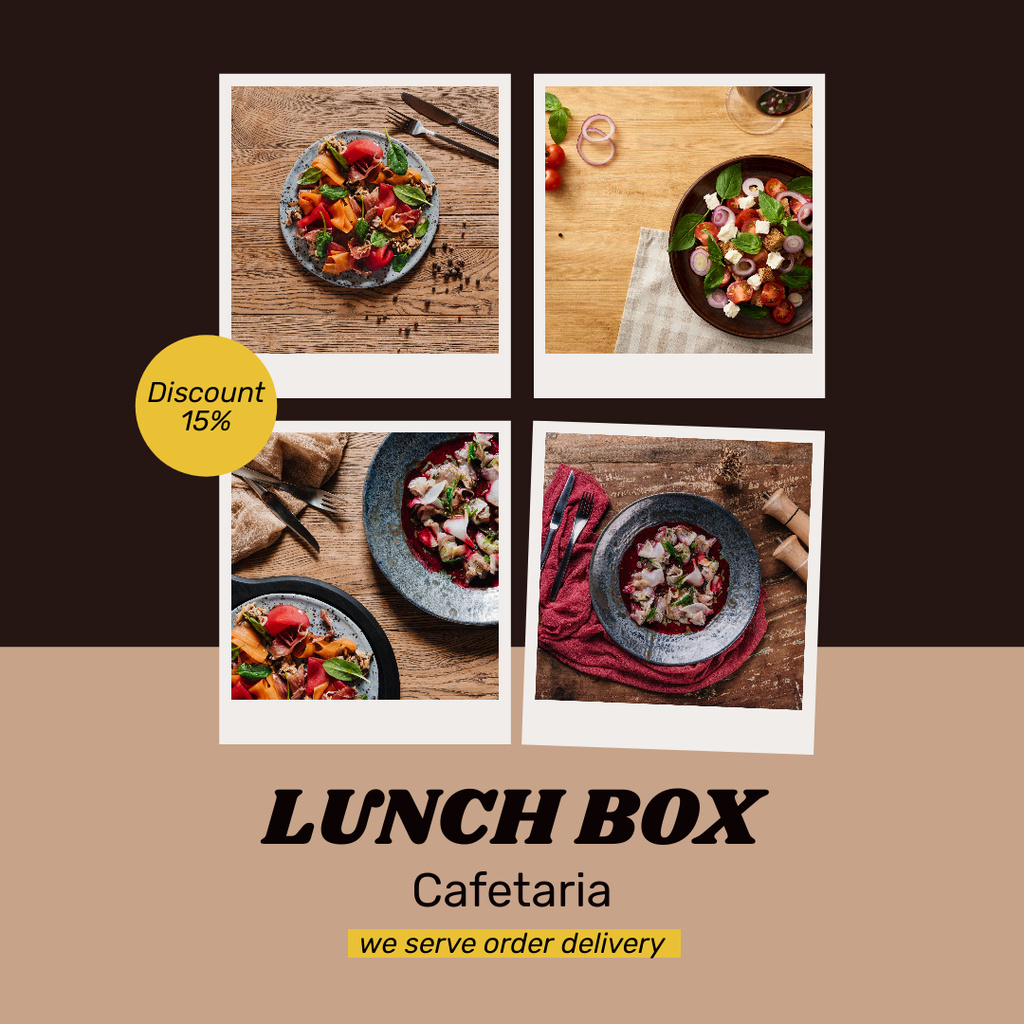 Designvorlage Special lunch für Instagram