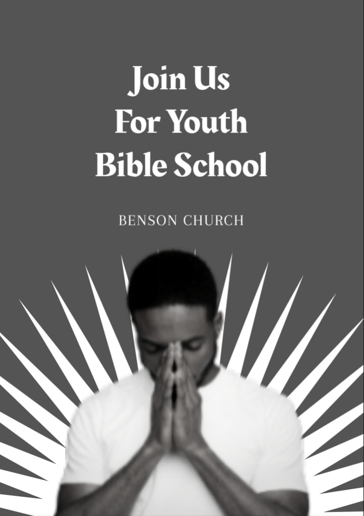 Platilla de diseño Youth Bible School Invitation Flyer A7