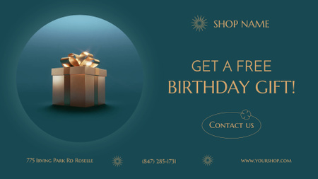 Platilla de diseño Lovely Birthday Gift Offer From Shop Full HD video