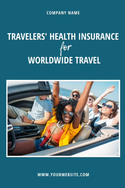 Awesome Health Insurance Coverage for Tourists Flyer 4x6in Design Template