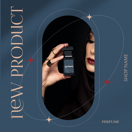 Új parfüm termék eladó Instagram AD tervezősablon
