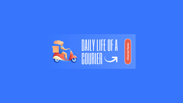 Modèle de visuel Daily Life of a Courier - Youtube