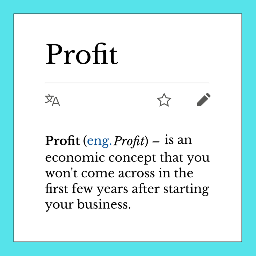 Funny Profit concept with dictionary Instagram Design Template