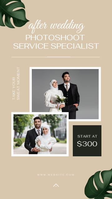 After Wedding Photoshoot Offer Instagram Story Design Template