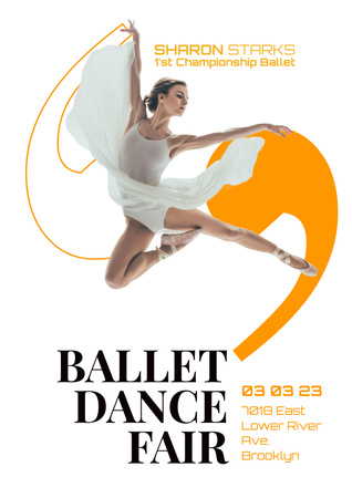 Poster - Ballet Dance Fair Poster Design Template