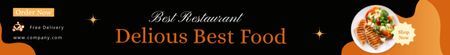 Lunch offer with Delicious Best Food Leaderboard – шаблон для дизайна