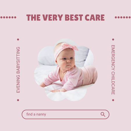 Melhor oferta de cuidados com o bebê Instagram Modelo de Design