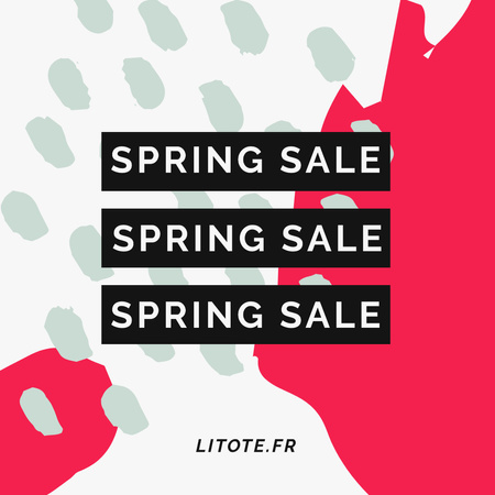 Spring Women's Day Sale Instagram ADデザインテンプレート