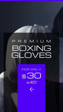 Plantilla de diseño de Precio especial en guantes de boxeo premium TikTok Video 