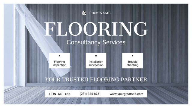 Plantilla de diseño de Customer-oriented Flooring Consultancy And Installation Service Full HD video 