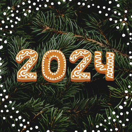 Platilla de diseño Happy Winter Holidays Greeting Animated Post
