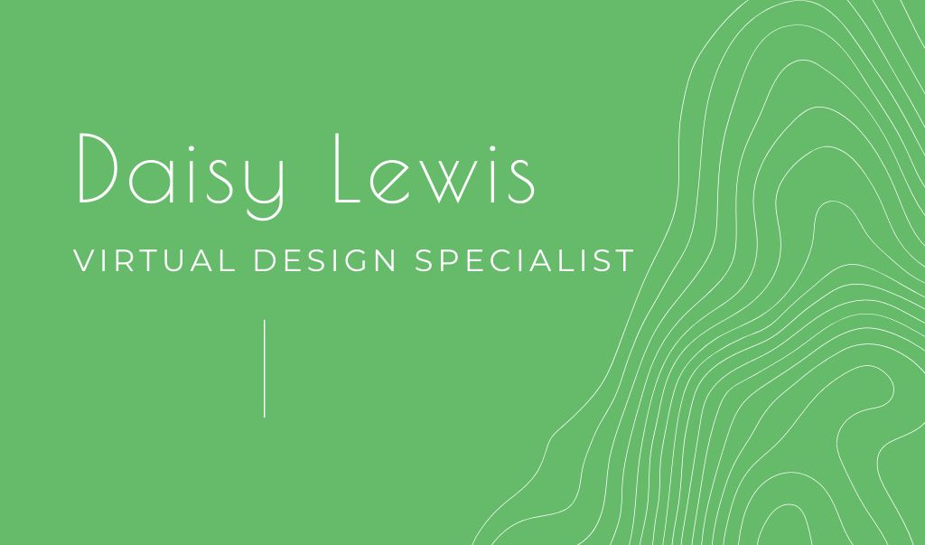 Platilla de diseño Virtual Design Specialist Services Offer Business card
