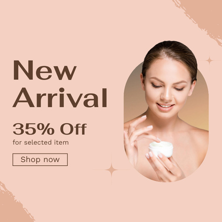 Advertising New Skin Care Products Social media Design Template