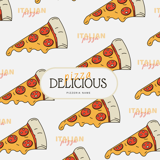Designvorlage Slices Appetizing Pizza für Instagram