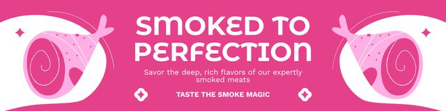 Smoked Ham Sale Twitter Design Template