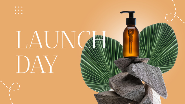 Szablon projektu Launch Day of New Cosmetic Oil Youtube Thumbnail