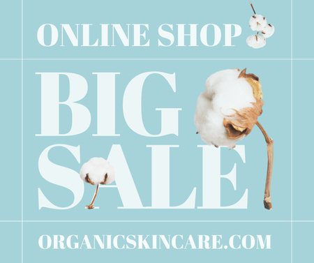 Platilla de diseño Skincare Big Sale Announcement Facebook