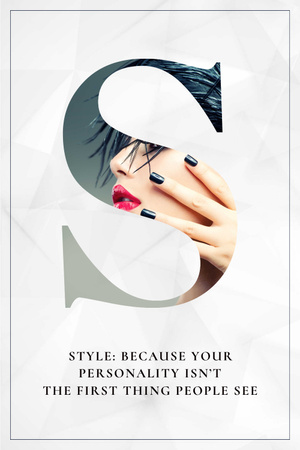 Modèle de visuel Citation about fashion style - Pinterest