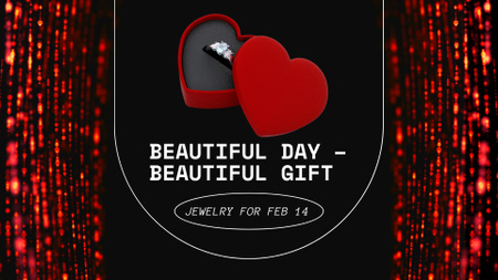 Caixa de joias do dia de São Valentim Full HD video Modelo de Design
