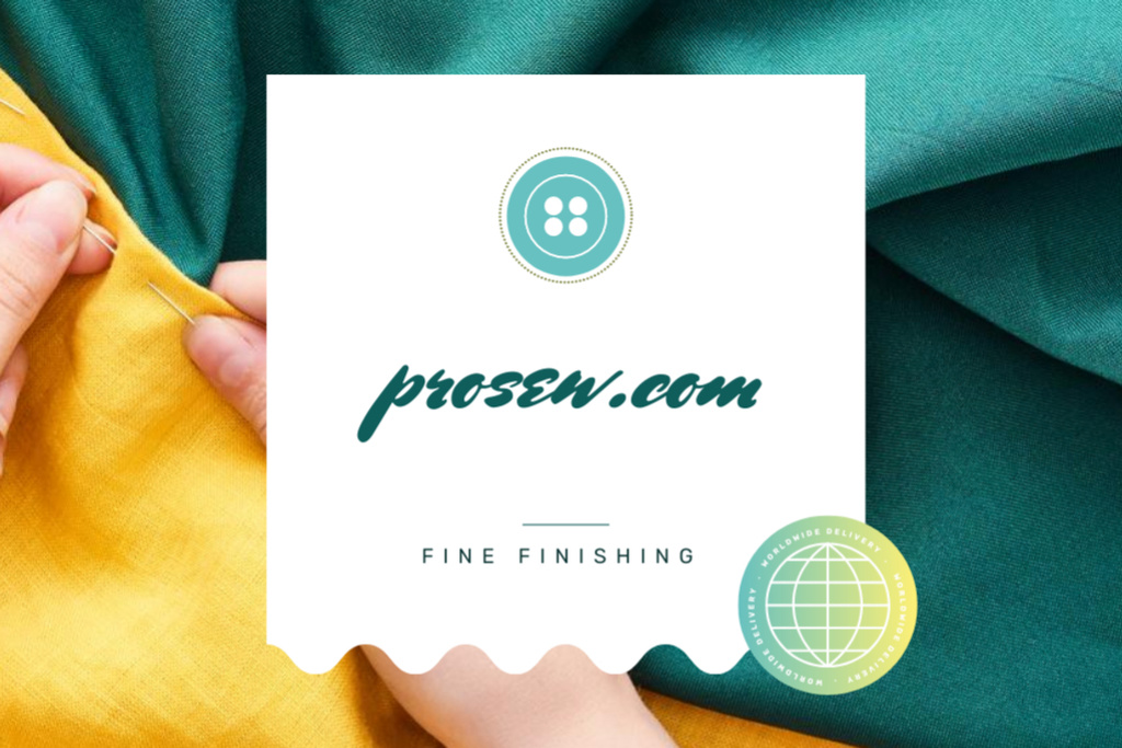 Fine Finishing Advertisement Label – шаблон для дизайну