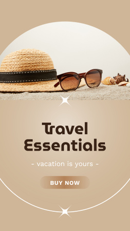 Travel Essentials To Buy Instagram Video Story Design Template